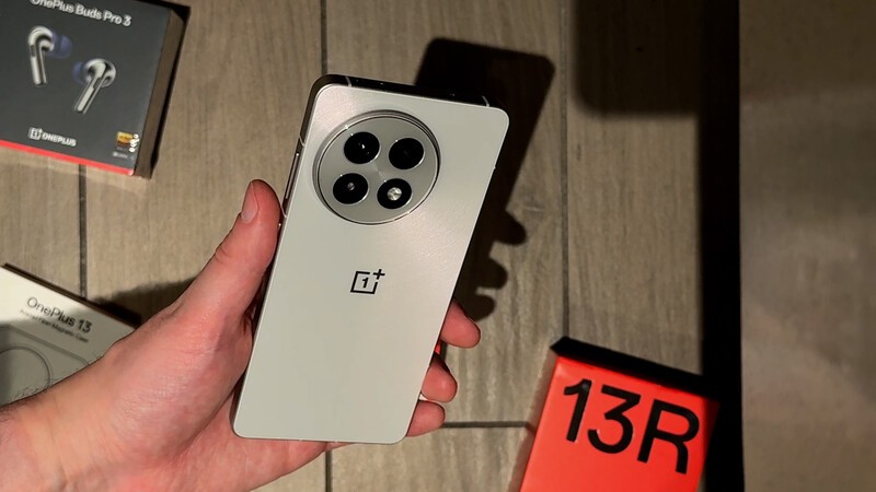 Oneplus 13 R Hand W Box In Background